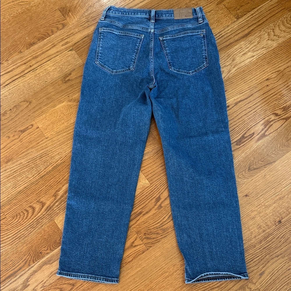 Madewell Perfect Vintage Straight Jeans Size 28 High Rise Medium Wash - Picture 4 of 10